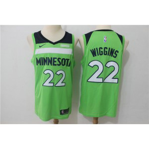 NBA Timberwolves 22 Andrew Wiggins Green Nike Swingman Men Jersey
