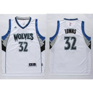 NBA Timberwolves 32 Karl-Anthony Towns White Men Jersey