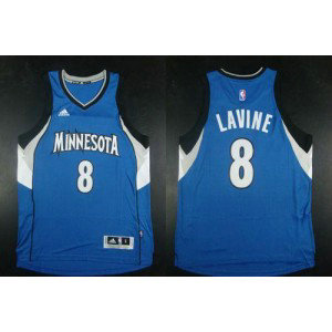 NBA Timberwolves 8 Zach LaVine Blue Road Men Jersey