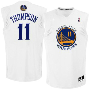 NBA Warriors 11 Klay Thompson Adidas Fashion Replica White Men Jersey NBA Warriors 11 Klay Thompson Adidas Fashion Replica White Men Jersey