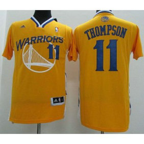 NBA Warriors 11 Klay Thompson Gold Alternate Revolution 30 Men Jersey NBA Warriors 11 Klay Thompson Gold Alternate Revolution 30 Men Jersey
