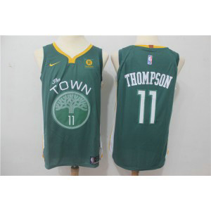 NBA Warriors 11 Klay Thompson Green Nike Authentic Men Jersey NBA Warriors 11 Klay Thompson Green Nike Authentic Men Jersey