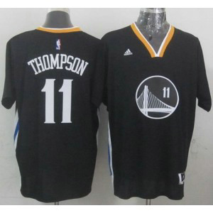 NBA Warriors 11 Klay Thompson New Black Alternate Men Jersey NBA Warriors 11 Klay Thompson New Black Alternate Men Jersey