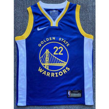 NBA Warriors 22 Andrew Wiggins Blue Youth Jersey NBA Warriors 22 Andrew Wiggins Blue Youth Jersey