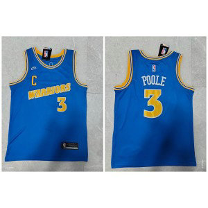 NBA Warriors 3 Jordan Poole Blue 2022-23 Nike Men Jersey NBA Warriors 3 Jordan Poole Blue 2022-23 Nike Men Jersey