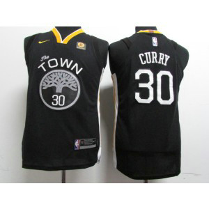 NBA Warriors 30 Stephen Curry Black Nike Youth Jersey NBA Warriors 30 Stephen Curry Black Nike Youth Jersey