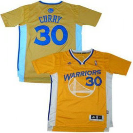 NBA Warriors 30 Stephen Curry Gold Alternate Men Jersey NBA Warriors 30 Stephen Curry Gold Alternate Men Jersey