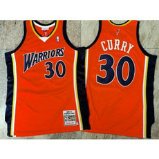 NBA Warriors 30 Stephen Curry Orange 2009-10 Hardwood Classics Men Jersey NBA Warriors 30 Stephen Curry Orange 2009-10 Hardwood Classics Men Jersey