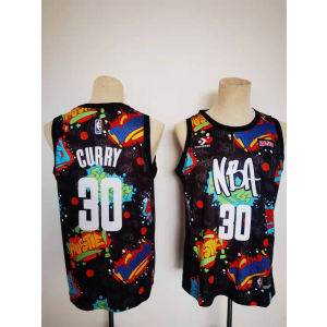 NBA Warriors 30 Stephen Curry Pop Culture Street Art Black Men Jersey NBA Warriors 30 Stephen Curry Pop Culture Street Art Black Men Jersey