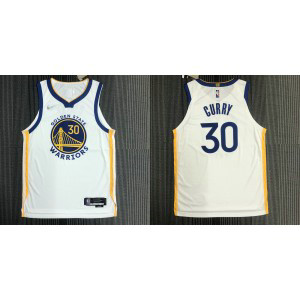 NBA Warriors 30 Stephen Curry White New AU Style Men Jersey