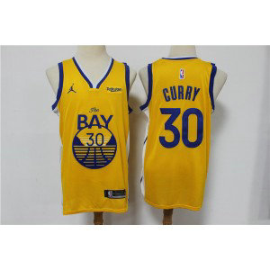 NBA Warriors 30 Stephen Curry Yellow Jordan Brand Men Jersey NBA Warriors 30 Stephen Curry Yellow Jordan Brand Men Jersey