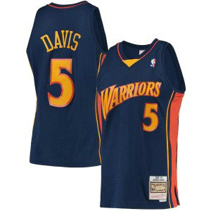 NBA Warriors 5 Baron Davis Navy 2006-07 Hardwood Classics Men Jersey NBA Warriors 5 Baron Davis Navy 2006-07 Hardwood Classics Men Jersey