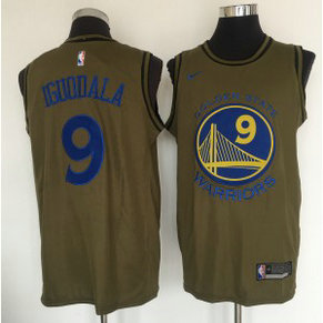 NBA Warriors 9 Andre Iguodala Olive Nike Swingman Men Jersey NBA Warriors 9 Andre Iguodala Olive Nike Swingman Men Jersey