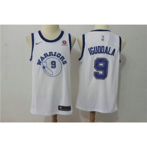 NBA Warriors 9 Andre Iguodala White Nike Throwback Swingman Men Jersey NBA Warriors 9 Andre Iguodala White Nike Throwback Swingman Men Jersey