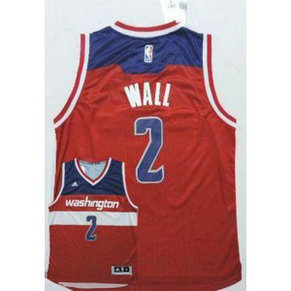 NBA Wizards 2 John Wall New Red Road Men Jersey NBA Wizards 2 John Wall New Red Road Men Jersey