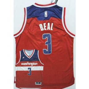 NBA Wizards 3 Bradley Beal New Red Road Men Jersey NBA Wizards 3 Bradley Beal New Red Road Men Jersey