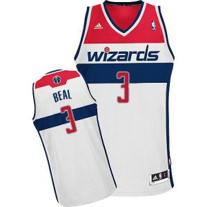 NBA Wizards 3 Bradley Beal White Revolution 30 Men Jersey NBA Wizards 3 Bradley Beal White Revolution 30 Men Jersey