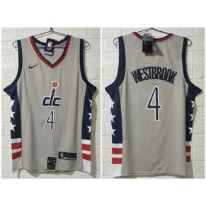 NBA Wizards 4 Westbrook 2020 New Nike Men Jersey 1 NBA Wizards 4 Westbrook 2020 New Nike Men Jersey 1