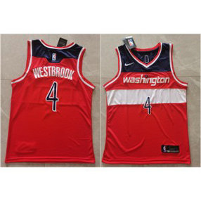 NBA Wizards 4 Westbrook 2020 New Nike Men Jersey NBA Wizards 4 Westbrook 2020 New Nike Men Jersey