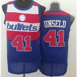 NBA Wizards 41 Wes Unseld Blue Bullets Throwback Men Jersey NBA Wizards 41 Wes Unseld Blue Bullets Throwback Men Jersey