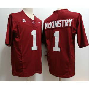 NCAA Alabama Crimson Tide 1 Mckinstry Red 2023 F.U.S.E Vapor Limited Men Jersey NCAA Alabama Crimson Tide 1 Mckinstry Red 2023 F.U.S.E Vapor Limited Men Jersey