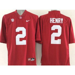 NCAA Alabama Crimson Tide 2 Derrick Henry Red SEC Patch Men Jersey NCAA Alabama Crimson Tide 2 Derrick Henry Red SEC Patch Men Jersey
