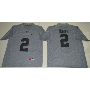 NCAA Alabama Crimson Tide 2 Jalen Hurts Grey Men Jersey NCAA Alabama Crimson Tide 2 Jalen Hurts Grey Men Jersey