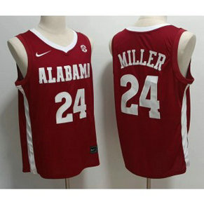 NCAA Alabama Crimson Tide 24 Brandon Miller Red Limited Men Jersey NCAA Alabama Crimson Tide 24 Brandon Miller Red Limited Men Jersey