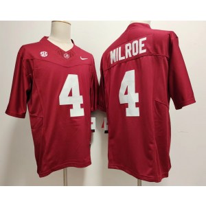 NCAA Alabama Crimson Tide 4 Jalen Milroe Red 2023 F.U.S.E Vapor Limited Men Jersey NCAA Alabama Crimson Tide 4 Jalen Milroe Red 2023 F.U.S.E Vapor Limited Men Jersey
