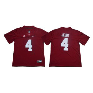 NCAA Alabama Crimson Tide 4 Jerry Jeudy Red Legend Limited Men Jersey NCAA Alabama Crimson Tide 4 Jerry Jeudy Red Legend Limited Men Jersey