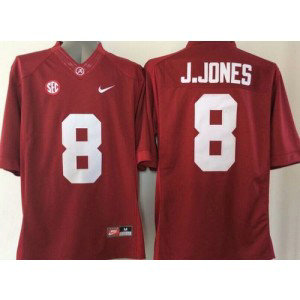 NCAA Alabama Crimson Tide 8 Julio Jones Red Men Jersey With SEC Patch NCAA Alabama Crimson Tide 8 Julio Jones Red Men Jersey With SEC Patch