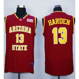 NCAA Arizona State Sun Devils 13 James Harden Red Basketball Men Jersey