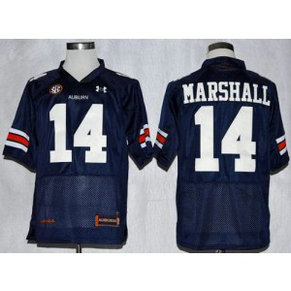 NCAA Auburn Tigers 14 Nick Marshall Blue Men Jersey NCAA Auburn Tigers 14 Nick Marshall Blue Men Jersey