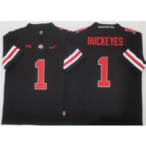 NCAA Buckeyes 1 Buckeyes Black F.U.S.E. Vapor Limited Men Jersey NCAA Buckeyes 1 Buckeyes Black F.U.S.E. Vapor Limited Men Jersey