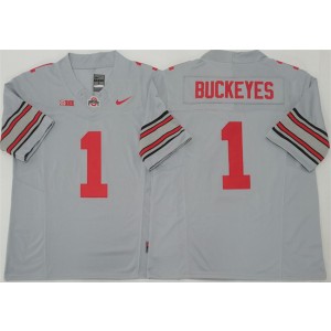 NCAA Buckeyes 1 Buckeyes Gray F.U.S.E. Vapor Limited Men Jersey NCAA Buckeyes 1 Buckeyes Gray F.U.S.E. Vapor Limited Men Jersey