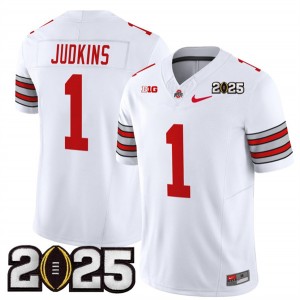 NCAA Buckeyes 1 Quinshon Judkins White 2025 CFP Final Patch F.U.S.E. Vapor Limited Men Jersey NCAA Buckeyes 1 Quinshon Judkins White 2025 CFP Final Patch F.U.S.E. Vapor Limited Men Jersey