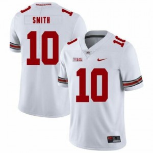 NCAA Buckeyes 10 Troy Smith White Vapor Limited Men Jersey NCAA Buckeyes 10 Troy Smith White Vapor Limited Men Jersey