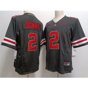 NCAA Buckeyes 2 Caleb Downs Black F.U.S.E. Vapor Limited Men Jersey