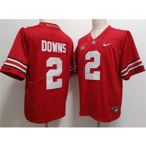 NCAA Buckeyes 2 Caleb Downs Red Vapor Limited Men Jersey NCAA Buckeyes 2 Caleb Downs Red Vapor Limited Men Jersey