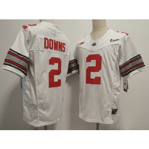 NCAA Buckeyes 2 Downs White White 2025 Gold Nike F.U.S.E. Vapor Limited Men Jersey