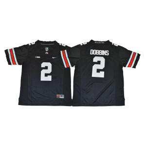 NCAA Buckeyes 2 J.K. Dobbins Black Football Men Jersey NCAA Buckeyes 2 J.K. Dobbins Black Football Men Jersey