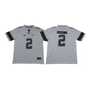 NCAA Buckeyes 2 J.K. Dobbins Gray Shadow Football Men Jersey NCAA Buckeyes 2 J.K. Dobbins Gray Shadow Football Men Jersey