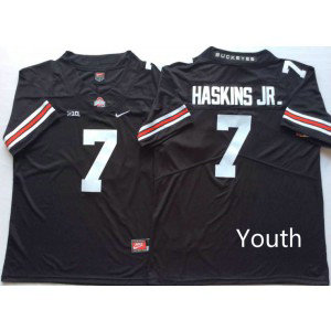 NCAA Buckeyes 7 Dwayne Haskins Jr Black Limited Youth Jersey NCAA Buckeyes 7 Dwayne Haskins Jr Black Limited Youth Jersey