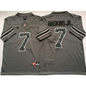 NCAA Buckeyes 7 Dwayne Haskins Jr Gray Shadow College Football Limited Men Jersey NCAA Buckeyes 7 Dwayne Haskins Jr Gray Shadow College Football Limited Men Jersey