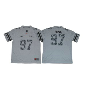 NCAA Buckeyes 97 Joey Bosa Gray Shadow Football Men Jersey