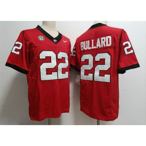 NCAA Bulldogs 22 Javon Bullard Red 2023 F.U.S.E Vapor Limited Men Jersey