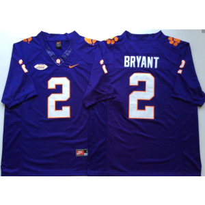 NCAA Clemson Tigers 2 Kelly Bryant Purple Football Men Jersey NCAA Clemson Tigers 2 Kelly Bryant Purple Football Men Jersey