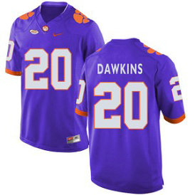 NCAA Clemson Tigers 20 Brian Dawkins Purple College Football Men Jersey NCAA Clemson Tigers 20 Brian Dawkins Purple College Football Men Jersey