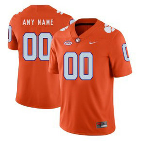 NCAA Clemson Tigers Orange Customized Nike College Football Men Jersey
