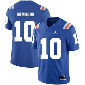 NCAA Florida Gators 10 Josh Hammond Blue Throwback College Football Men Jersey NCAA Florida Gators 10 Josh Hammond Blue Throwback College Football Men Jersey
